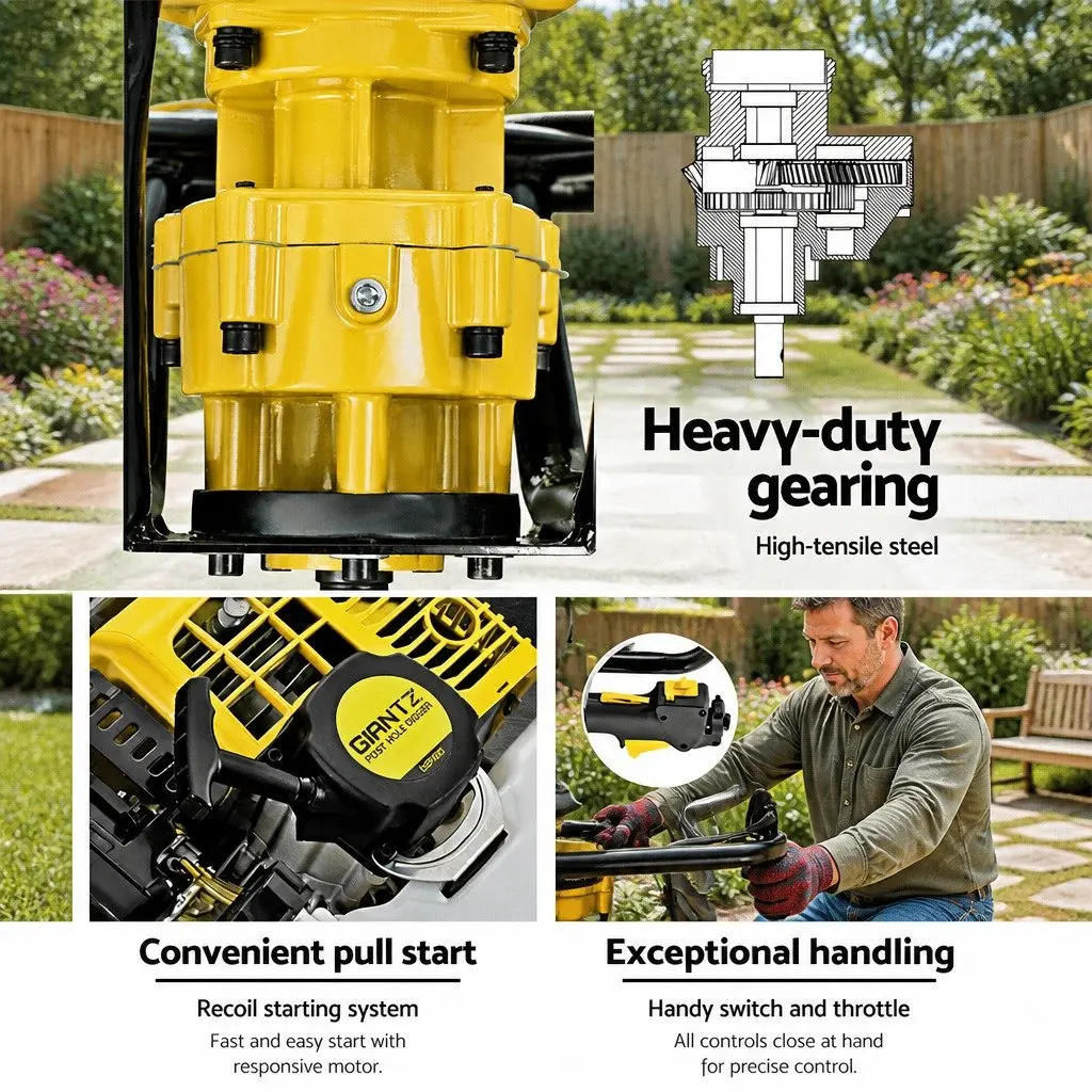 65cc Petrol Post Hole Digger for Outdoors
