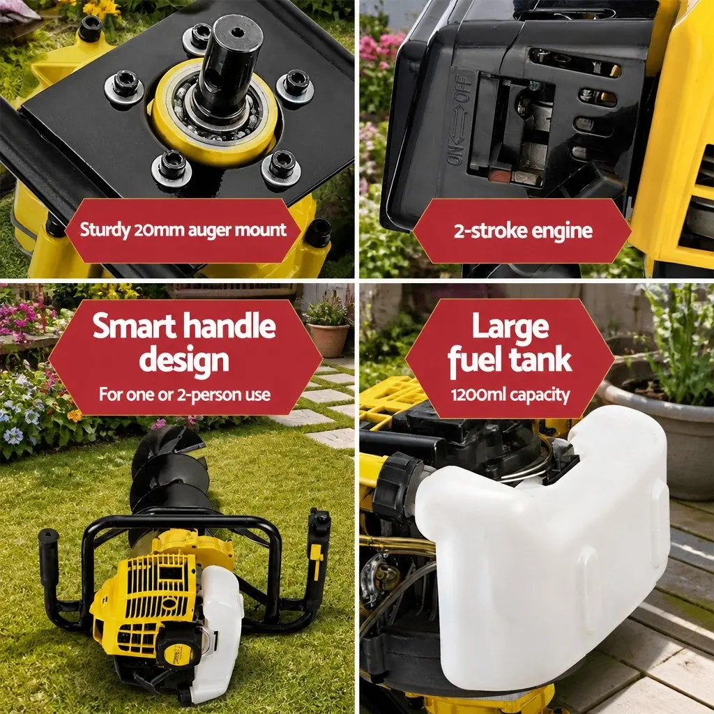 65cc Petrol Post Hole Digger for Outdoors