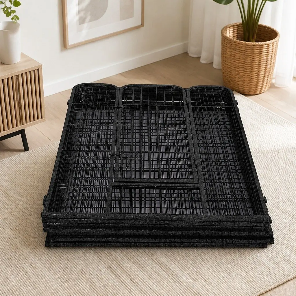 8 Panel Pet Playpen Portable Foldable Size for Dogs Puppies Small Pets