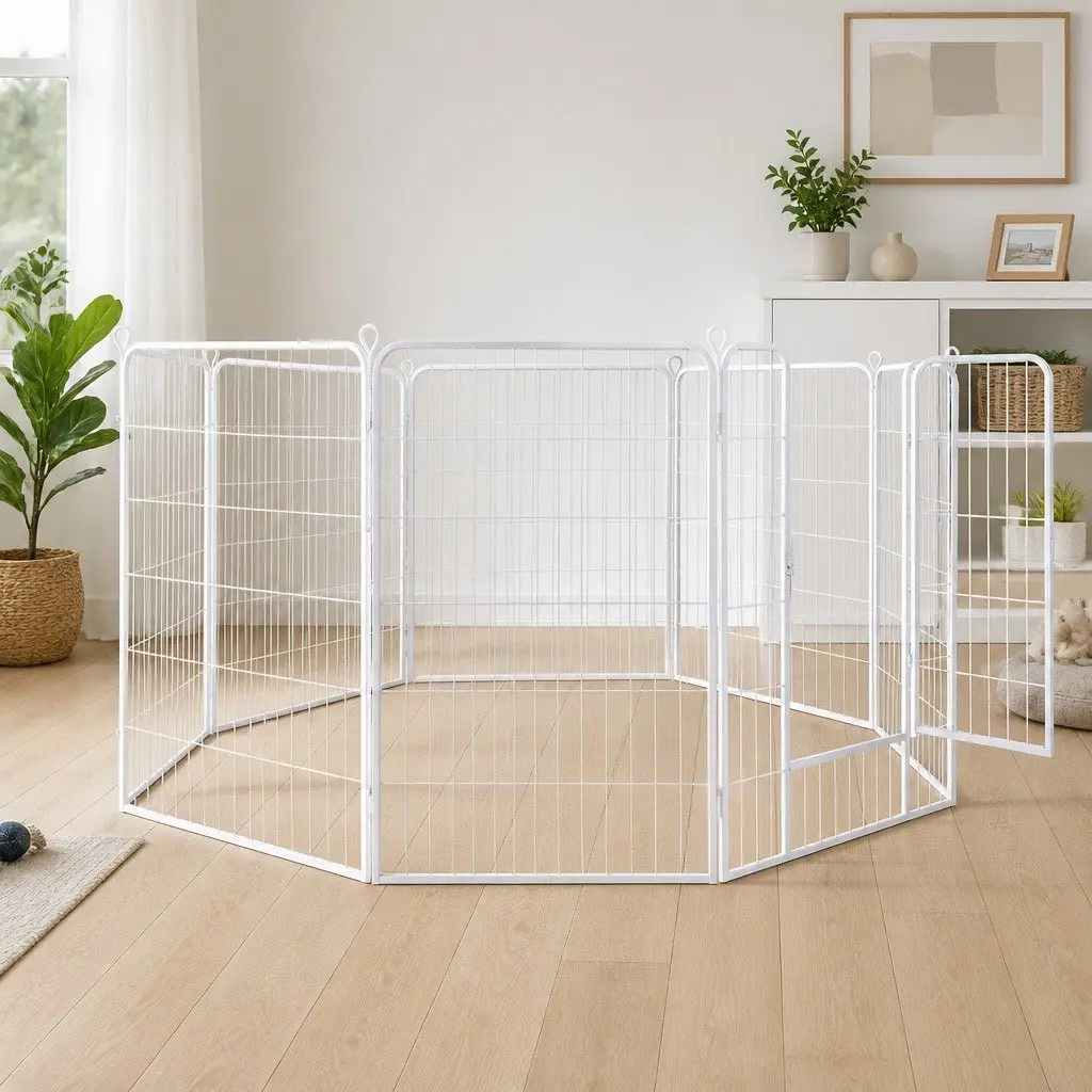 Pet Playpen 8 Panel Portable Foldable Exercise Pen Gate