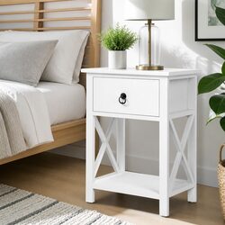 Your New Favorite Bedside Table with Drawer and Shelf