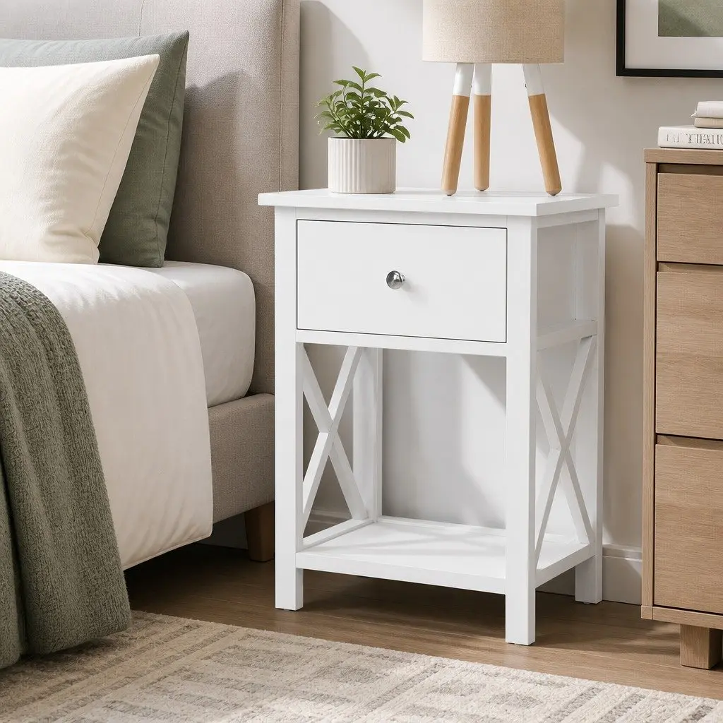 Bedside Table with Drawer