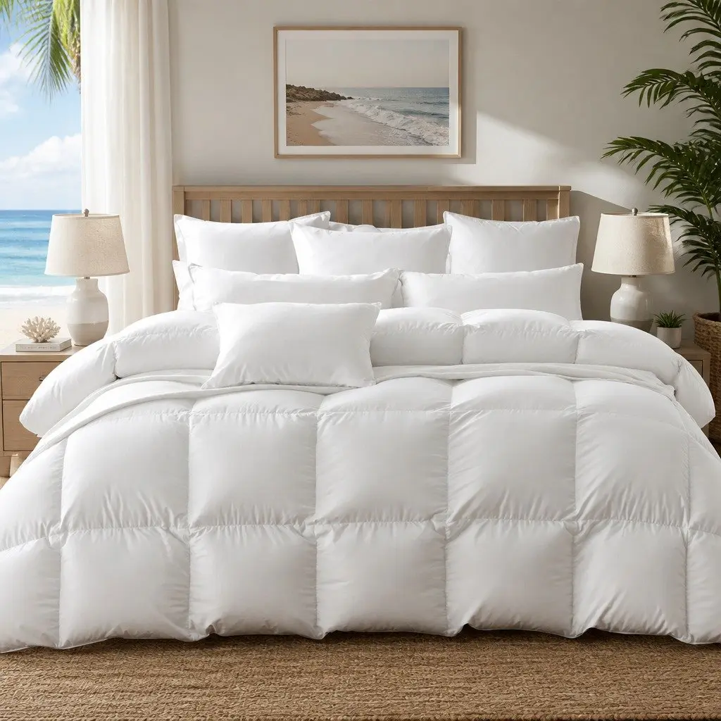 Goose Down Quilt for Year-Round Use