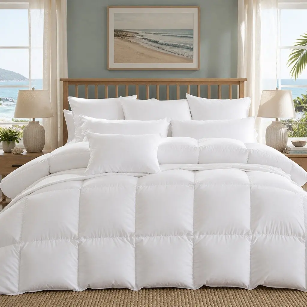 Goose Down Feather Quilt Lightweight All Season Single 700GSM