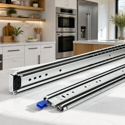 Heavy Duty Drawer Slides Full Extension 227kg Load Capacity 1321-2642mm Locking
