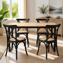 Cozy Dining Set for 4: Table and Chairs Included