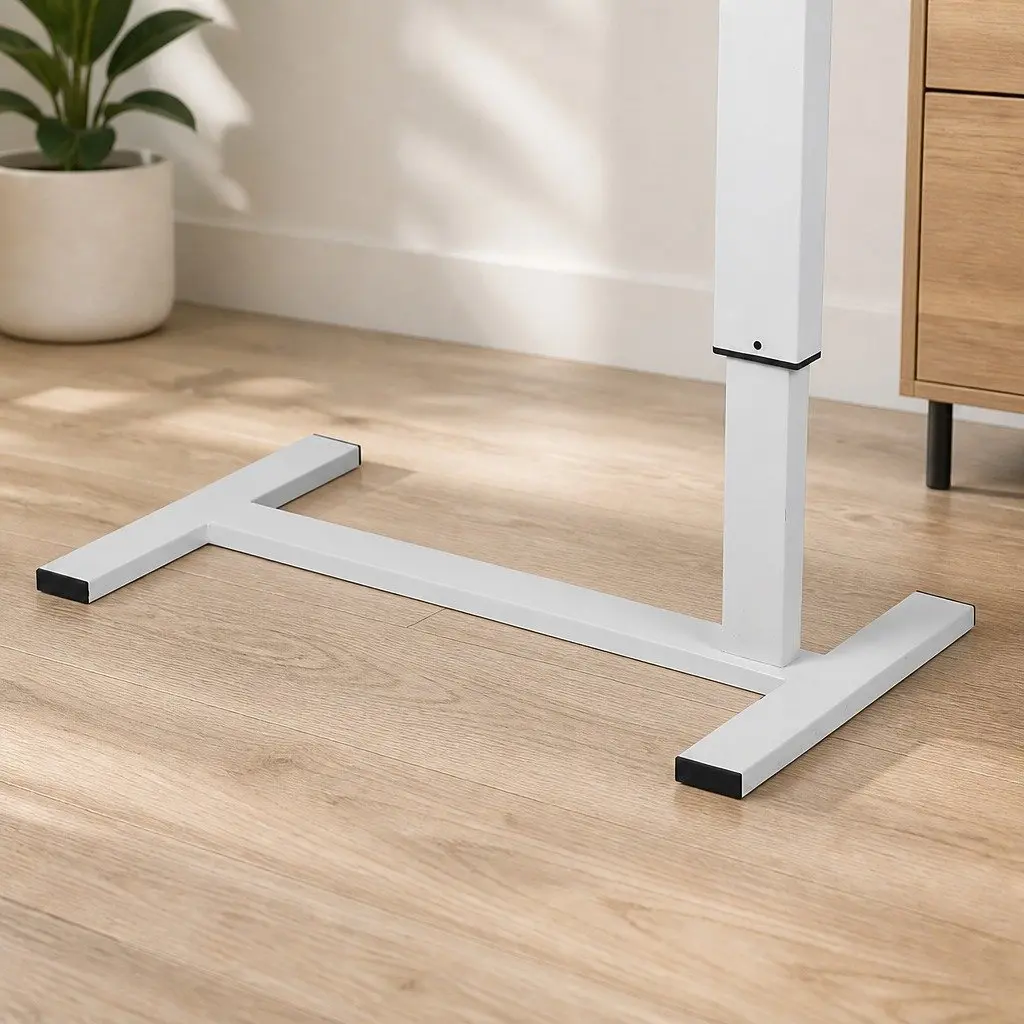 Standing Desk Height Adjustable Gas Lift Tablet Groove Power USB Oak