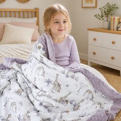 Friendly Padded Blanket for Kids - Soft Layers of Bamboo