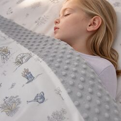 Kid-Friendly Padded Minky Blanket for Care and Comfort
