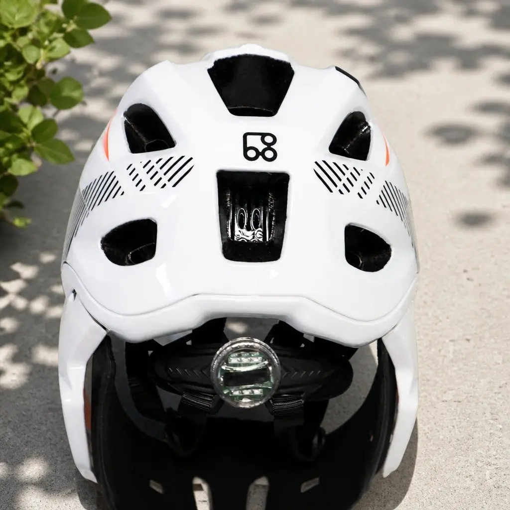 Kids Safety Helmet Impact Resistant Ventilated Size S Black White