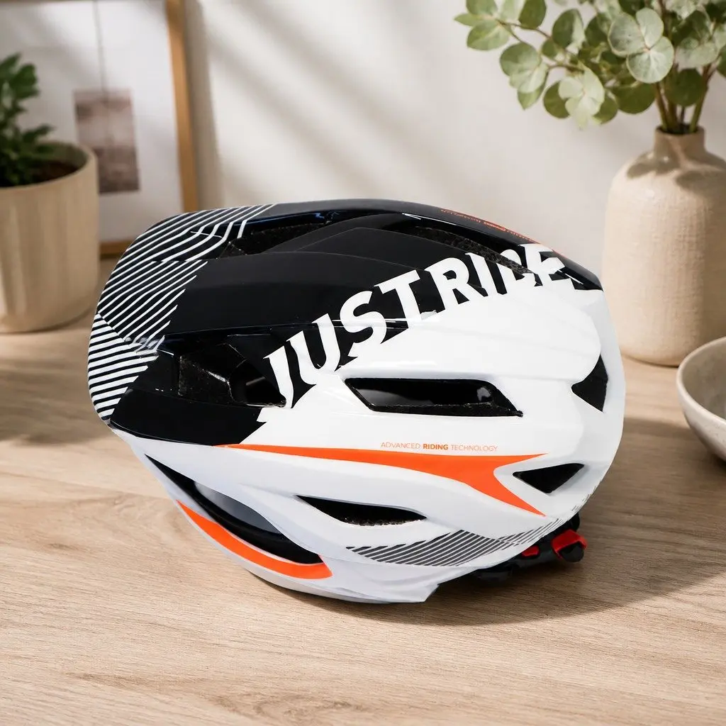 Kids Safety Helmet Impact Resistant Ventilated Size S Black White