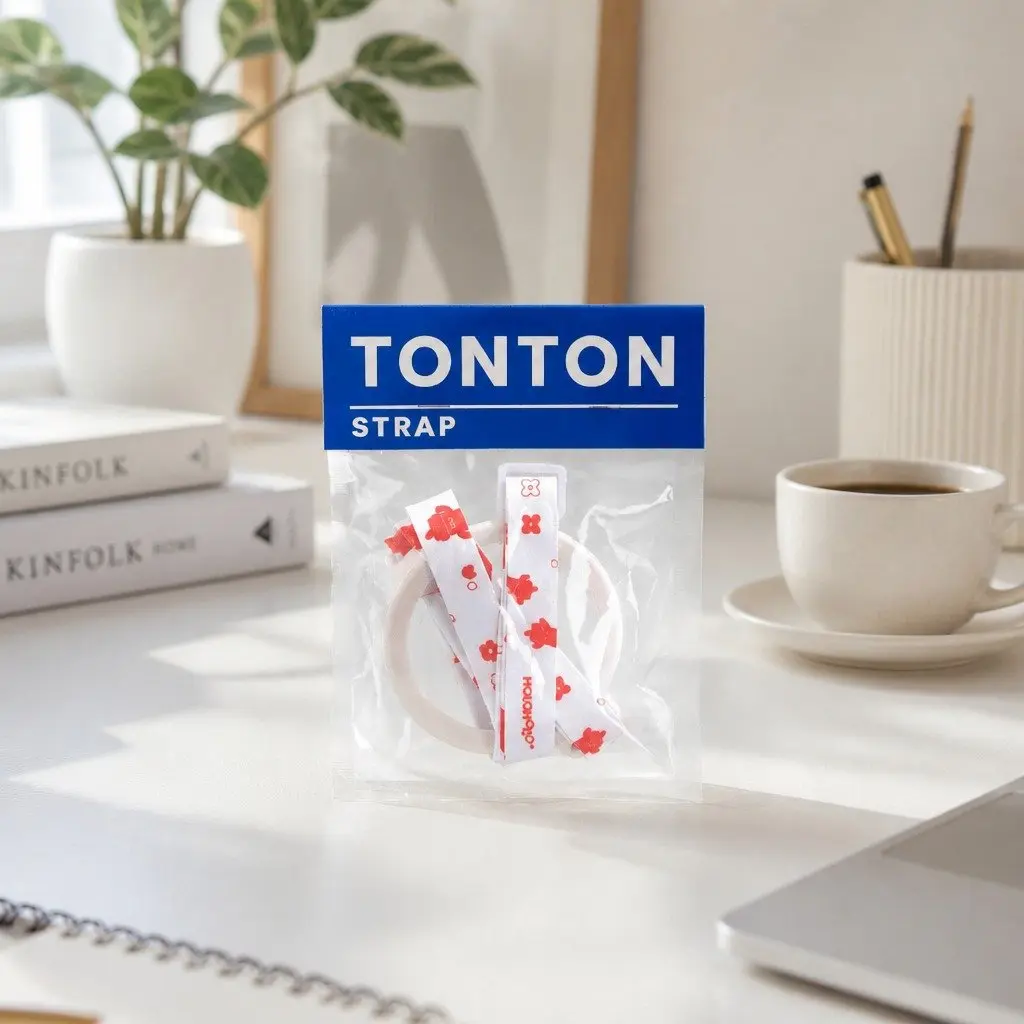 Coffee Cup Strap Holder White Portable Beverage Accessory