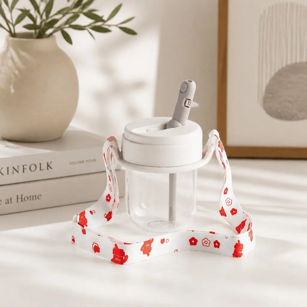 Coffee Cup Strap Holder White Portable Beverage Accessory