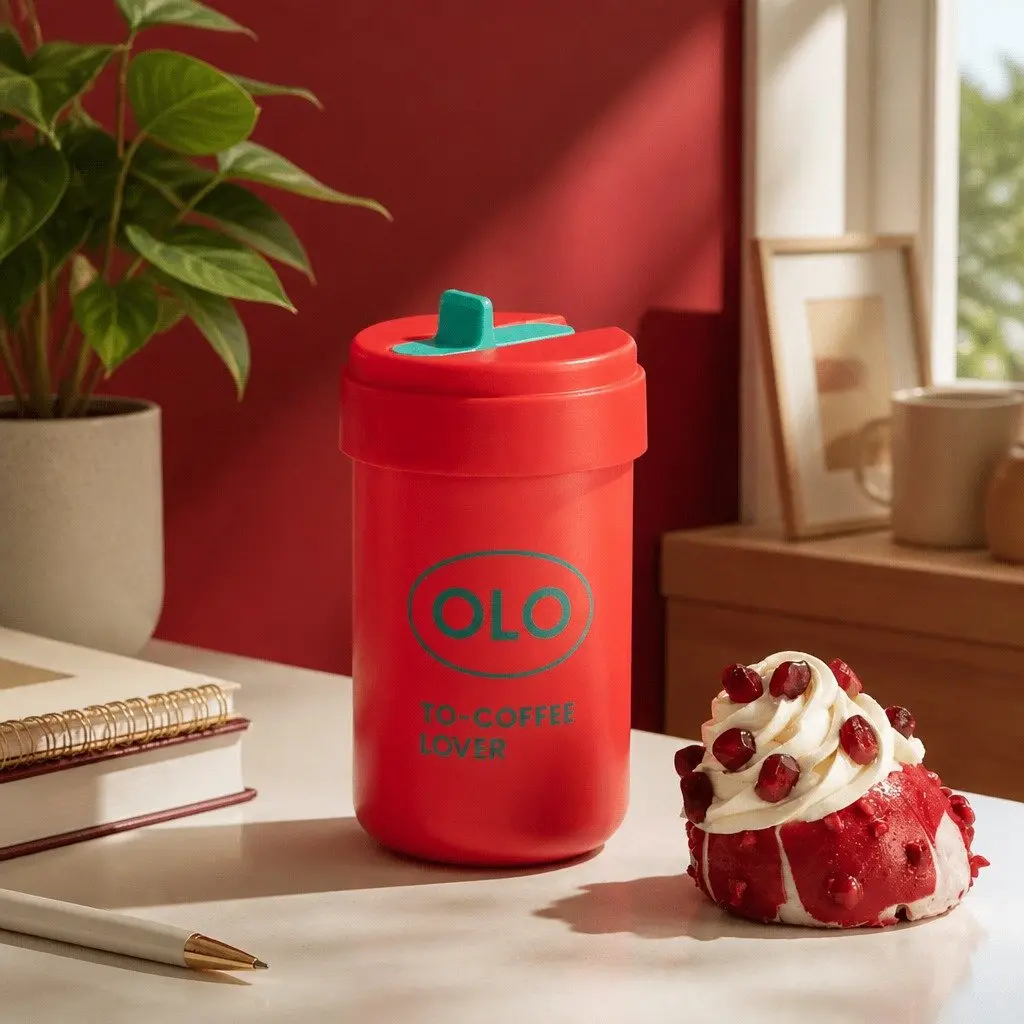 Thermo Coffee Cup 380ml Portable Double-Layer Insulated Stainless Steel Travel