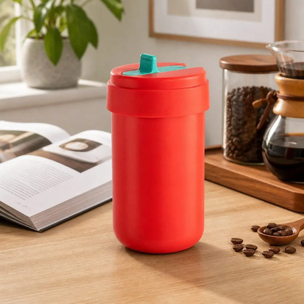 Thermo Coffee Cup 380ml Portable Double-Layer Insulated Stainless Steel Travel