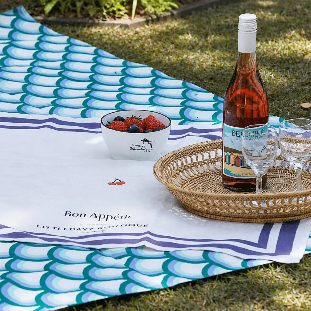 Picnic Napkin Yellow Outdoor Dining Table Cloth