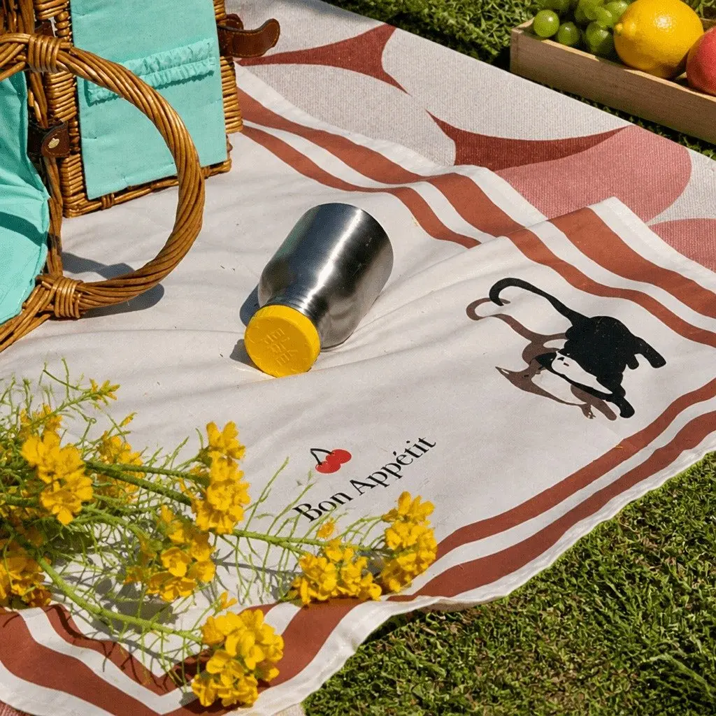 Picnic Napkin Yellow Outdoor Dining Table Cloth