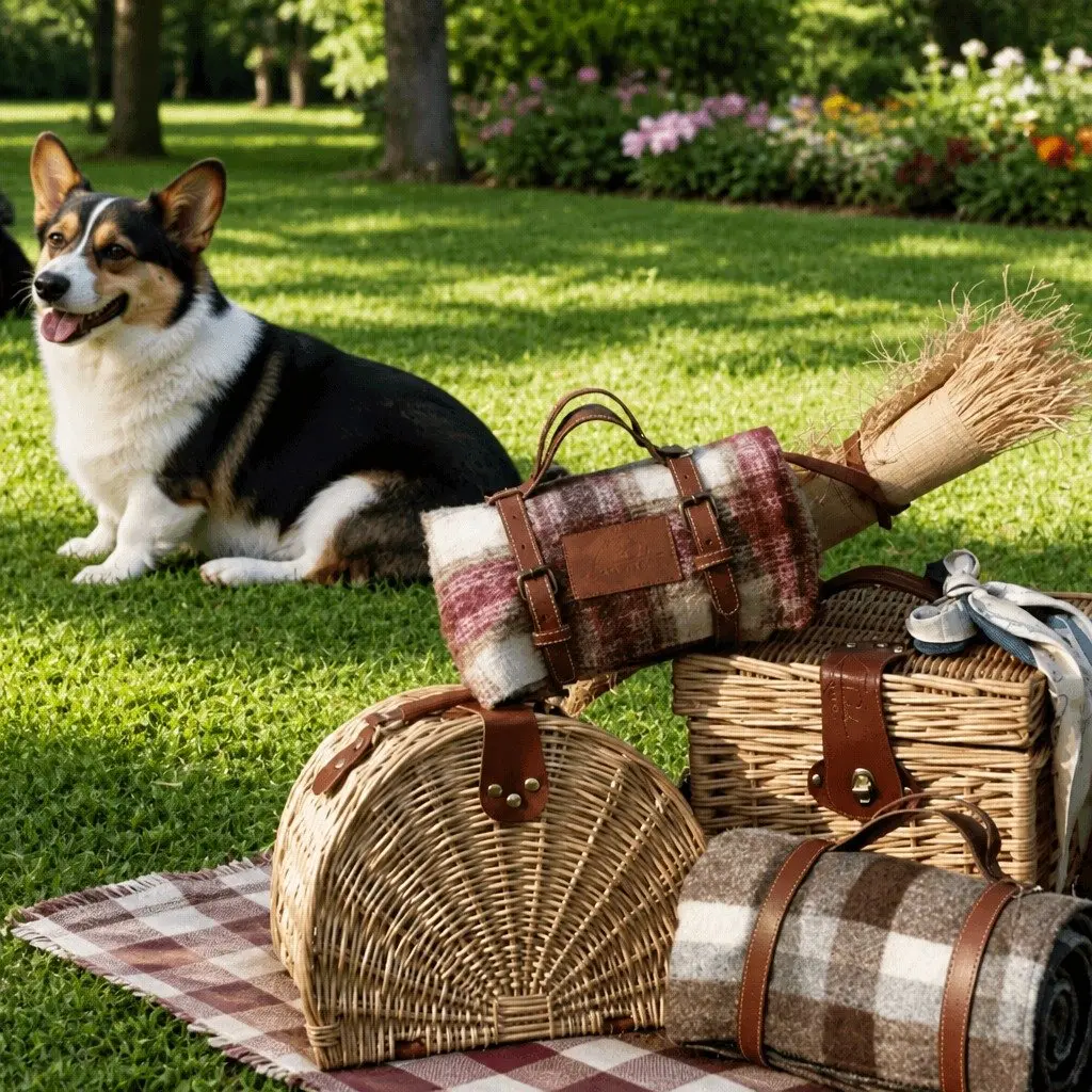 Picnic Mat Waterproof Medium 150x100cm Red Plaid