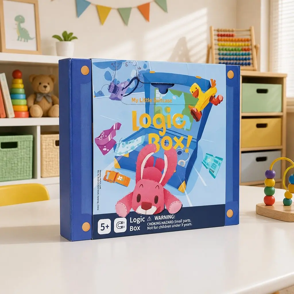 Magnetic Educational Game Toy Portable Suitcase 23cm x 19cm x 3cm