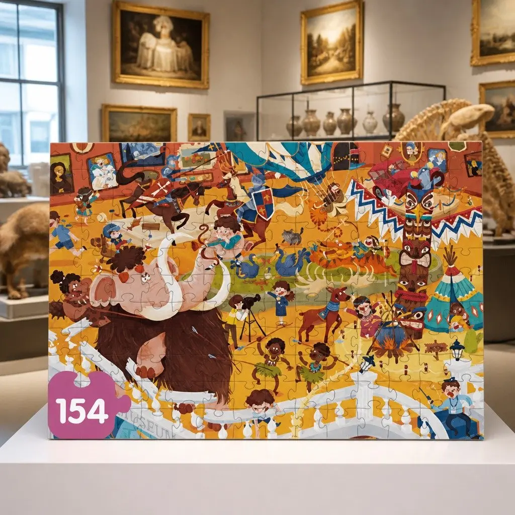 Kids Puzzle Step 7 Educational Learning Jigsaw Puzzles 154 pcs and 195 pcs