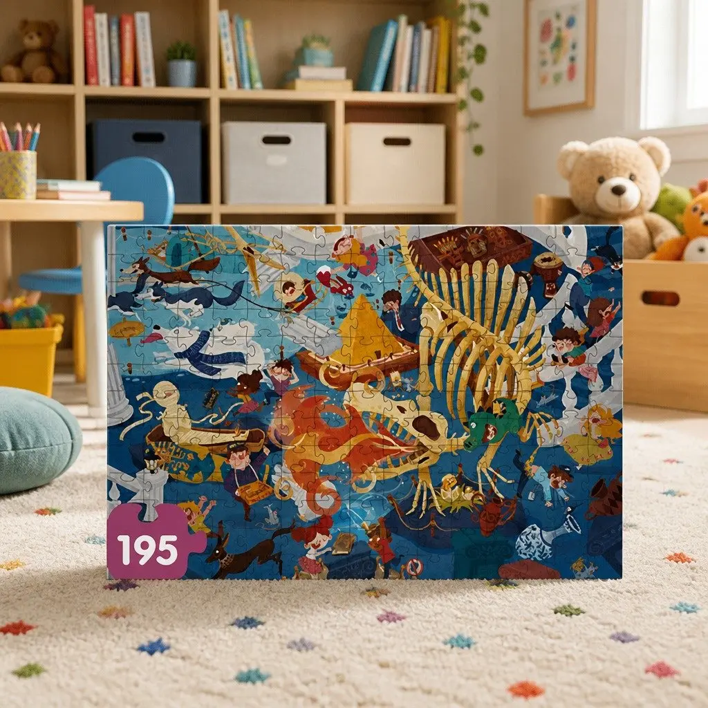 Kids Puzzle Step 7 Educational Learning Jigsaw Puzzles 154 pcs and 195 pcs