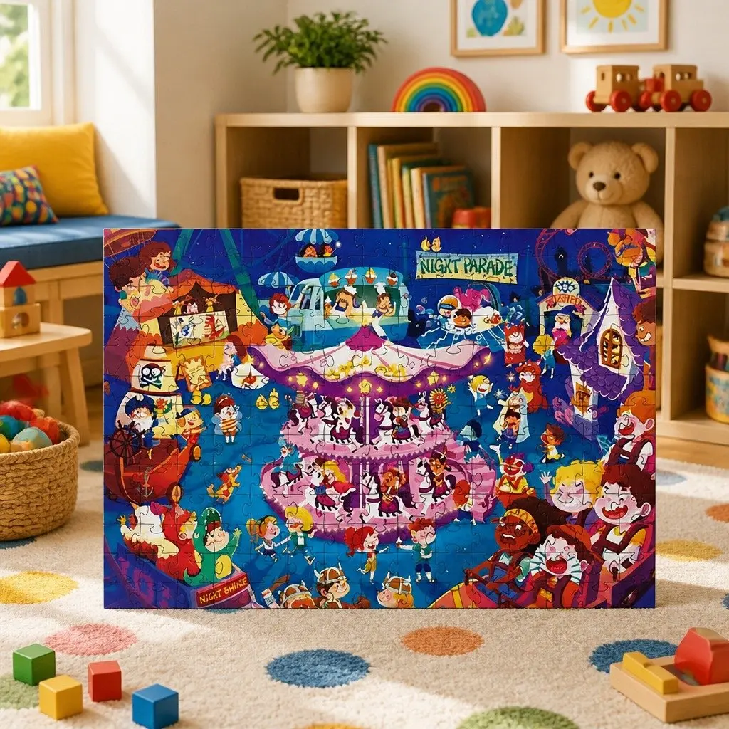 Children's Puzzle Step 7 Playground 154 Piece 195 Piece Educational Brain Development