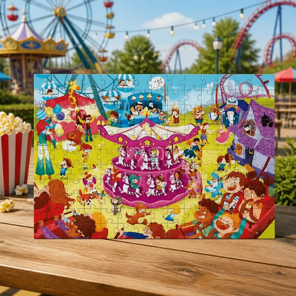Children's Puzzle Step 7 Playground 154 Piece 195 Piece Educational Brain Development