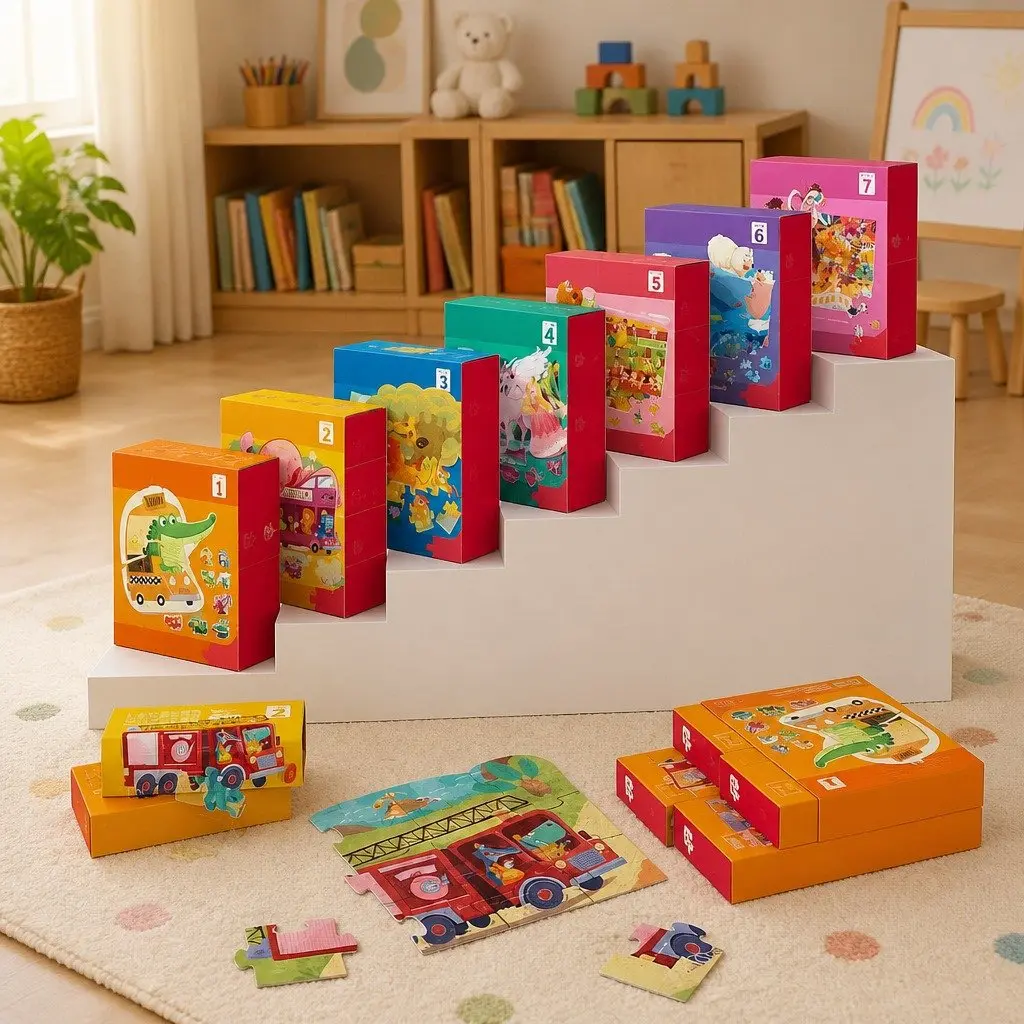 Children's Puzzle Step 7 Playground 154 Piece 195 Piece Educational Brain Development
