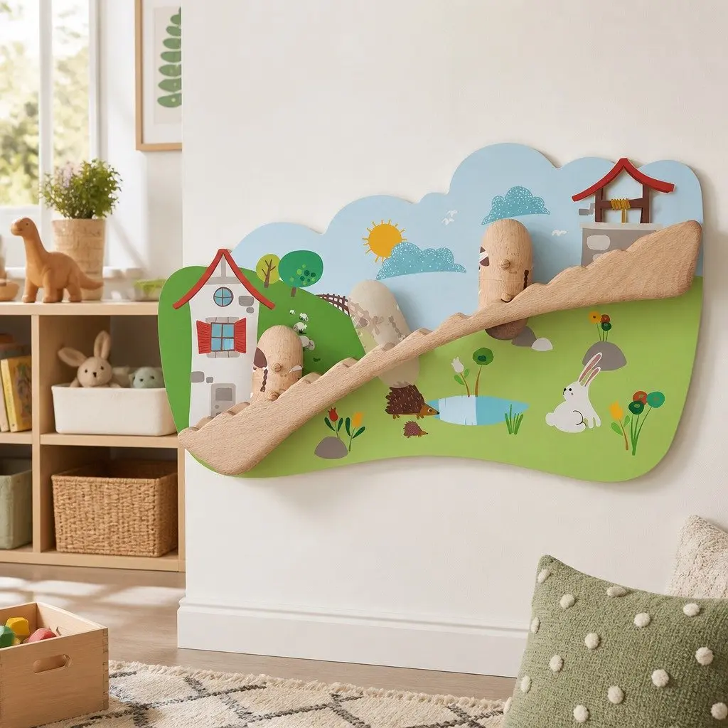 Interactive Wall Toy for Kids Jack and Jill Nursery Rhyme Educational Play Size