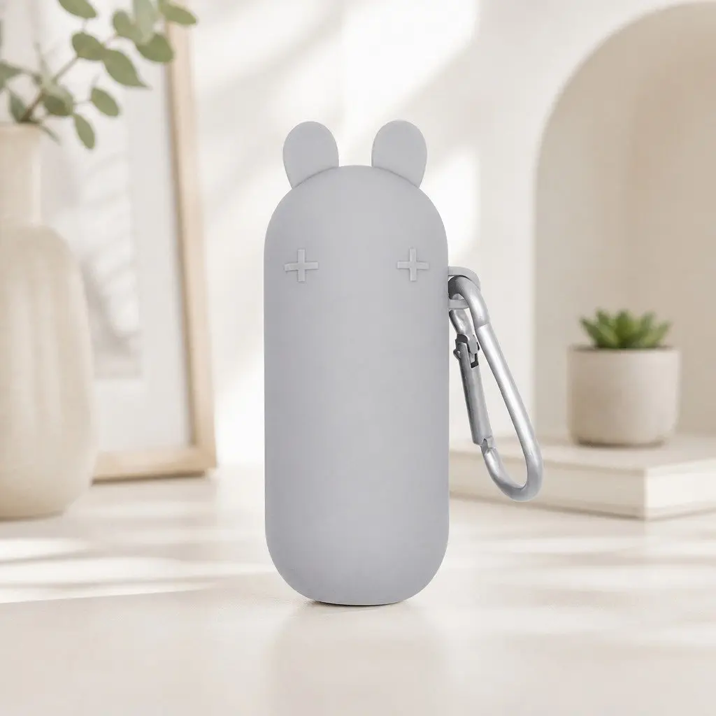 Reusable Bubble Tea Straw Extra-Wide Grey with Cleaner and Travel Case