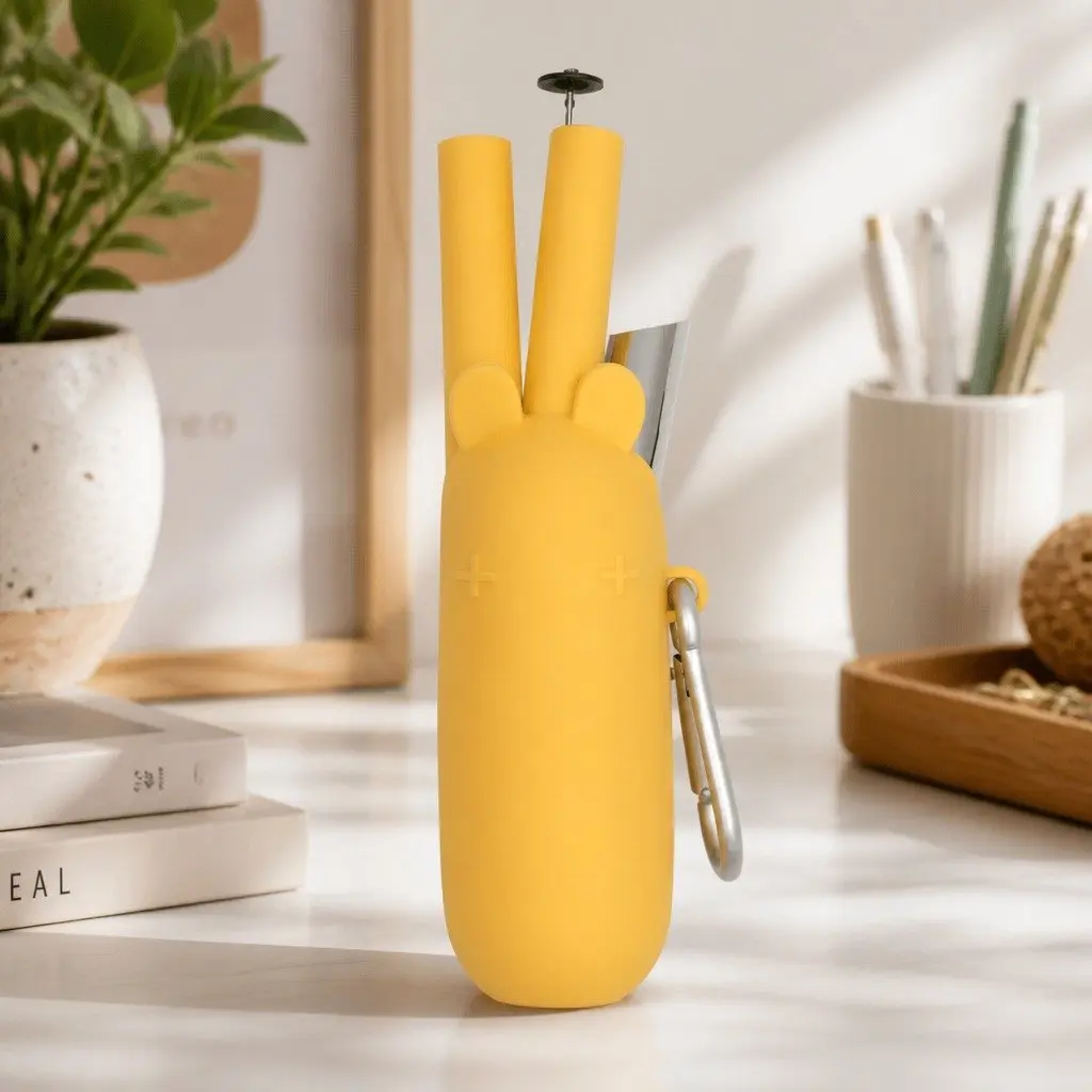 Reusable Bubble Tea Straw Extra-Wide Grey with Cleaner and Travel Case
