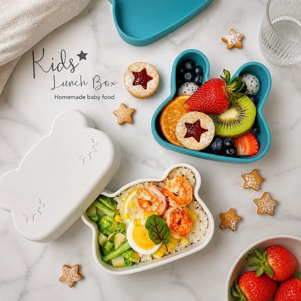 Bunny Snackie Bowl Plate for Kids | On-The-Go Solutions