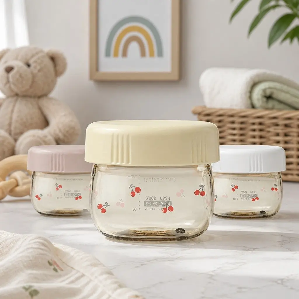 Baby Food Storage Jars Set of Three