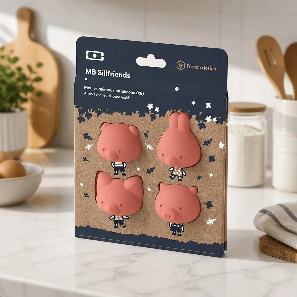 Silicone Animal Bento Mould Food-Grade 13cm Freezer Microwave Safe