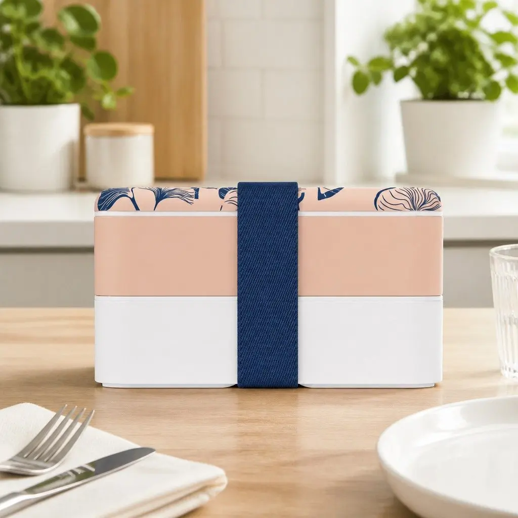 Bento Box Lunch Container Airtight 1L Portable Food Storage with Compartments