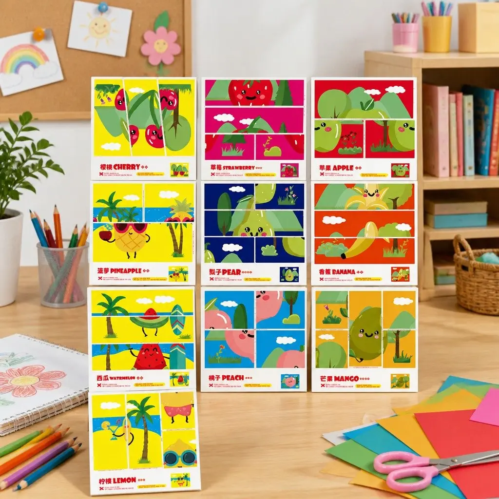 Children's Paper Cutting Kit Craft Set with Templates for Fine Motor Skills