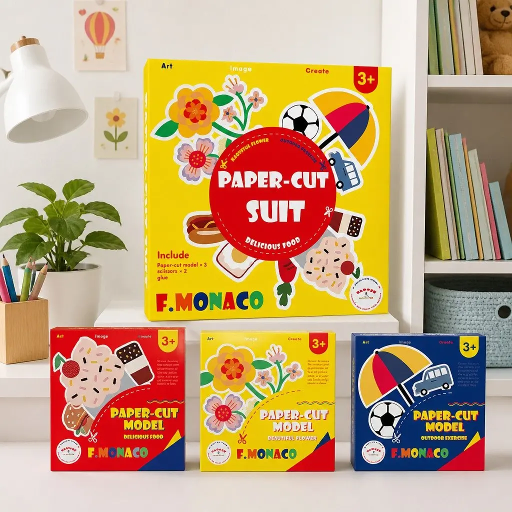 3-Pack Paper Cut Craft Set
