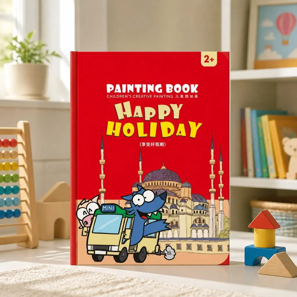 Children's Colouring Book Creative Activity Designs Thick Pages