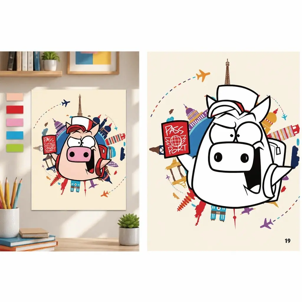 Children's Colouring Book Creative Activity Designs Thick Pages