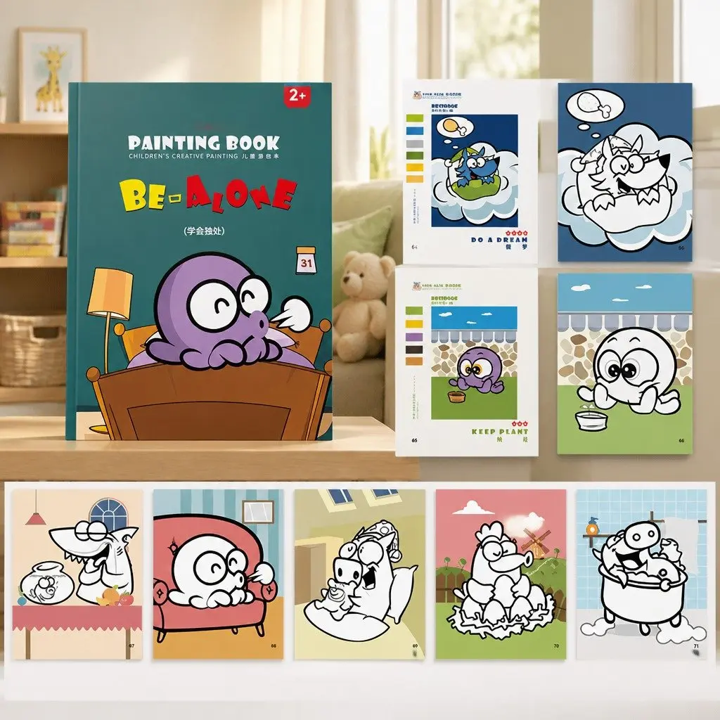 Coloring Book Creative Activity Pages Thick Paper