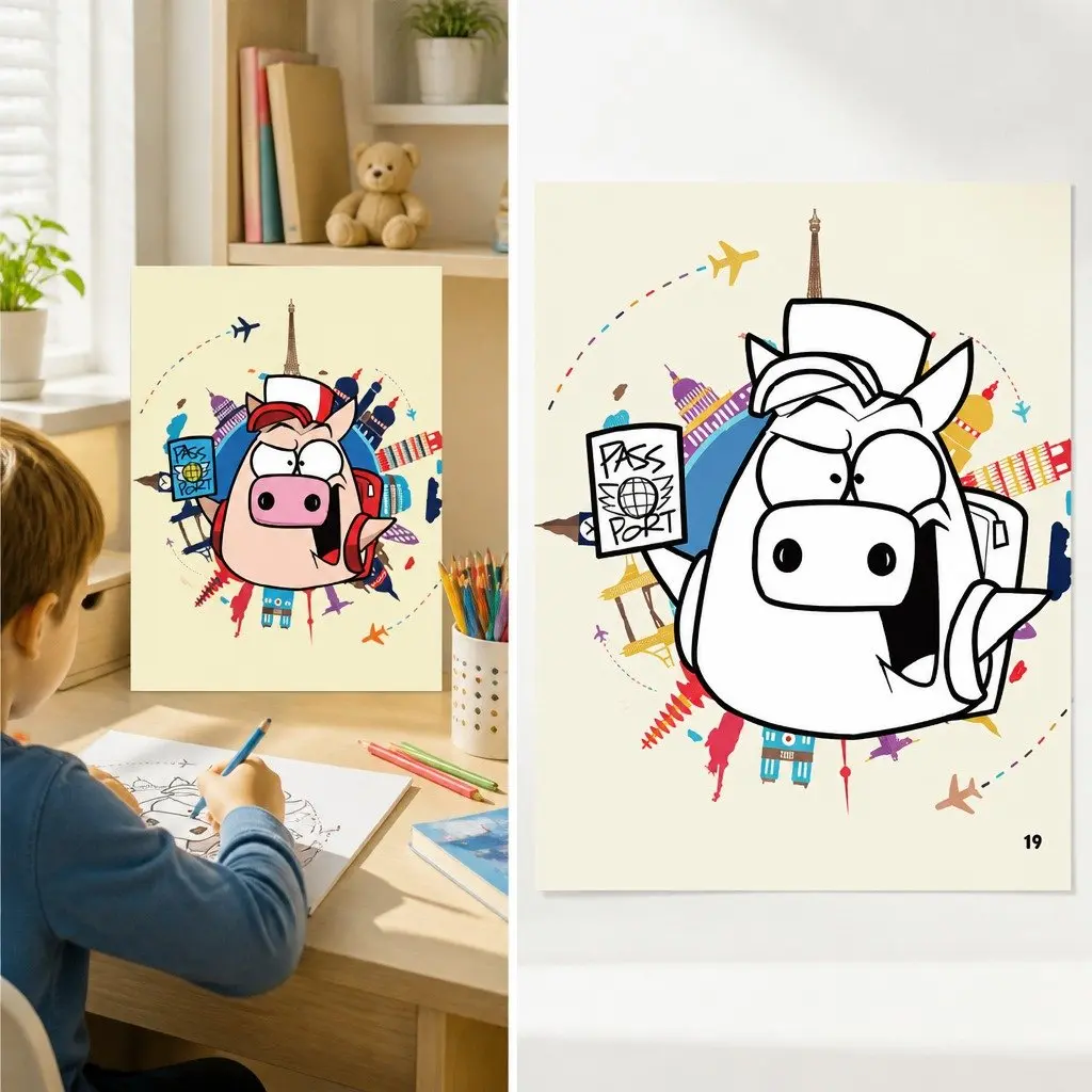 Coloring Book Creative Activity Pages Thick Paper