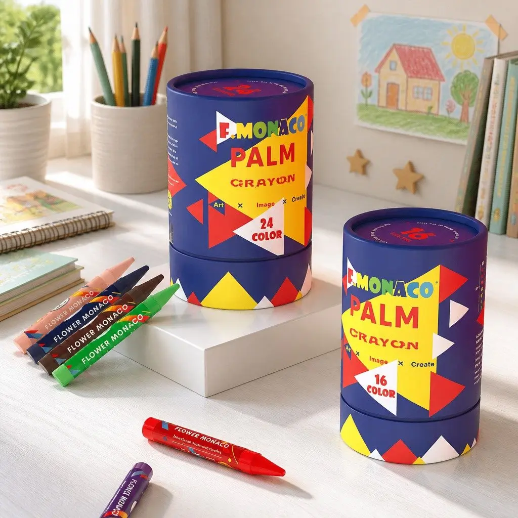 Kids Crayons 16 Colours Vibrant Silky Smooth Drawing Coloring Pencils Art Set