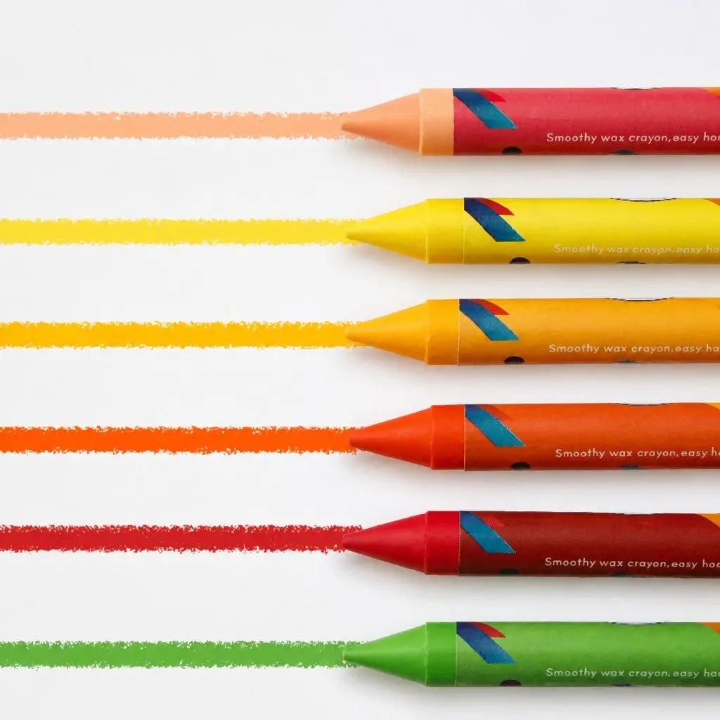 Kids Crayons 16 Colours Vibrant Silky Smooth Drawing Coloring Pencils Art Set