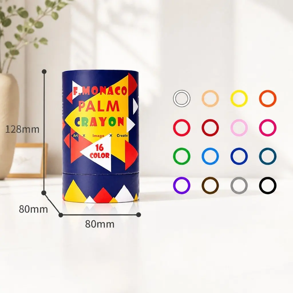 Kids Crayons 16 Colours Vibrant Silky Smooth Drawing Coloring Pencils Art Set
