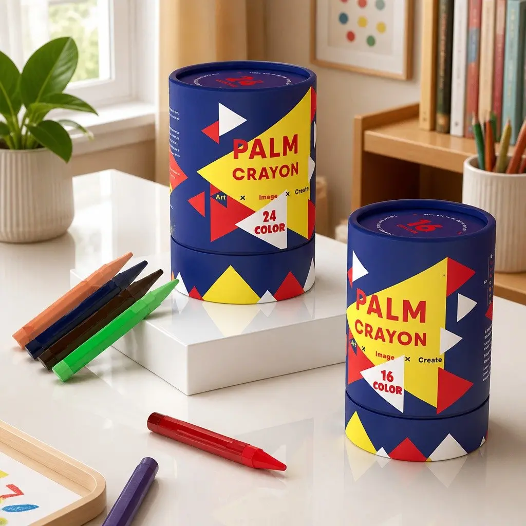 Kids Crayons Silky Smooth Non-Toxic 24 Colour Set