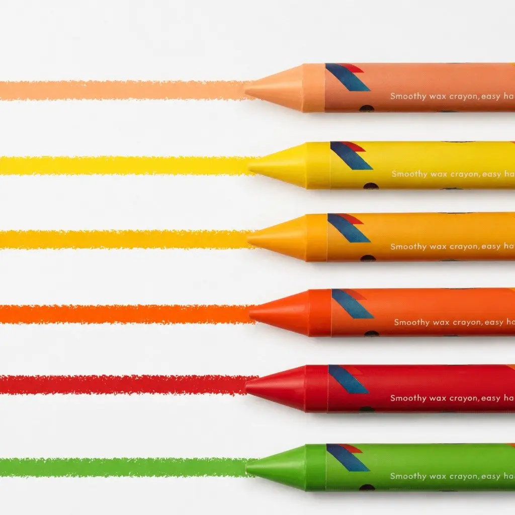 Kids Crayons Silky Smooth Non-Toxic 24 Colour Set