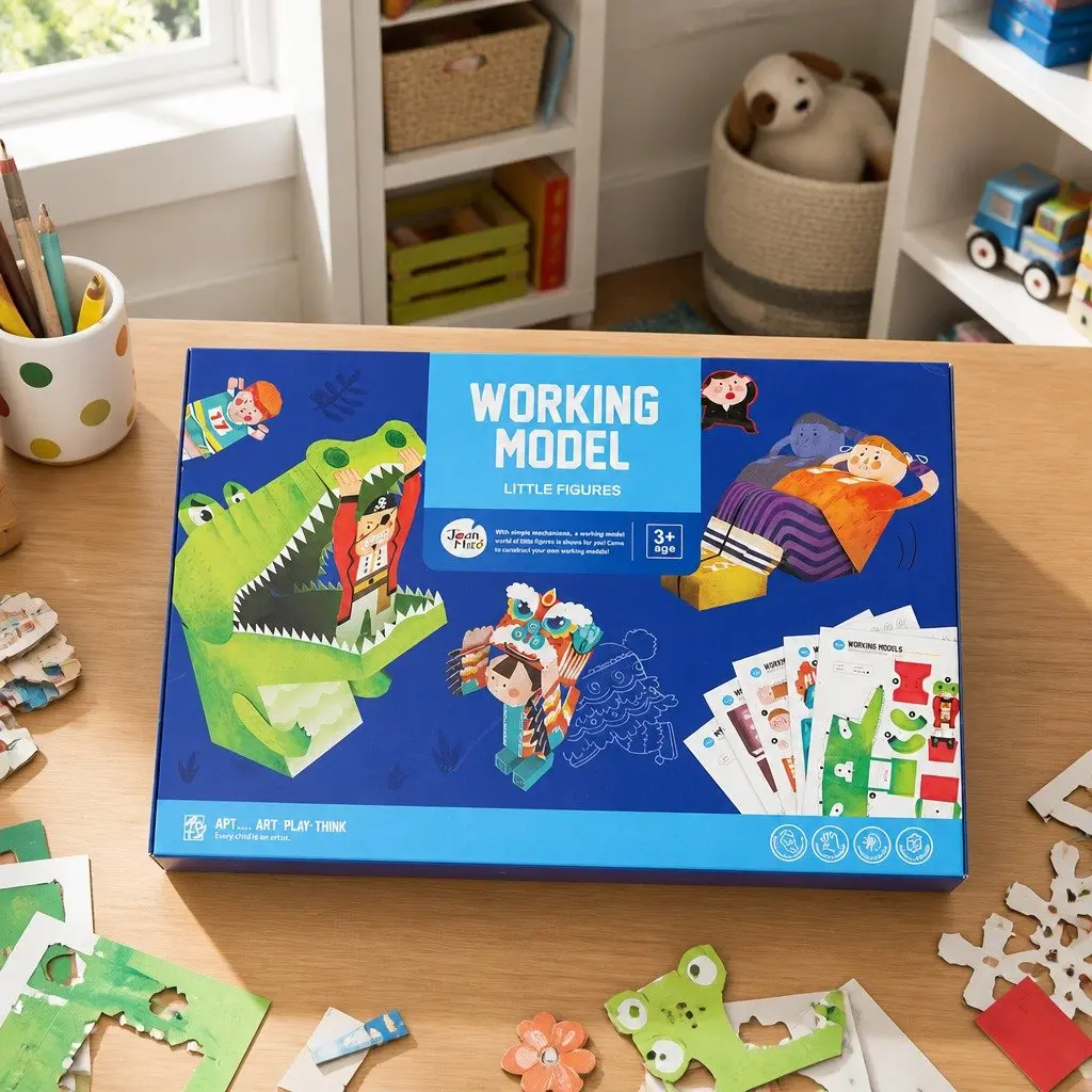 Kids Creative Building Figures Set Poseable Character Model