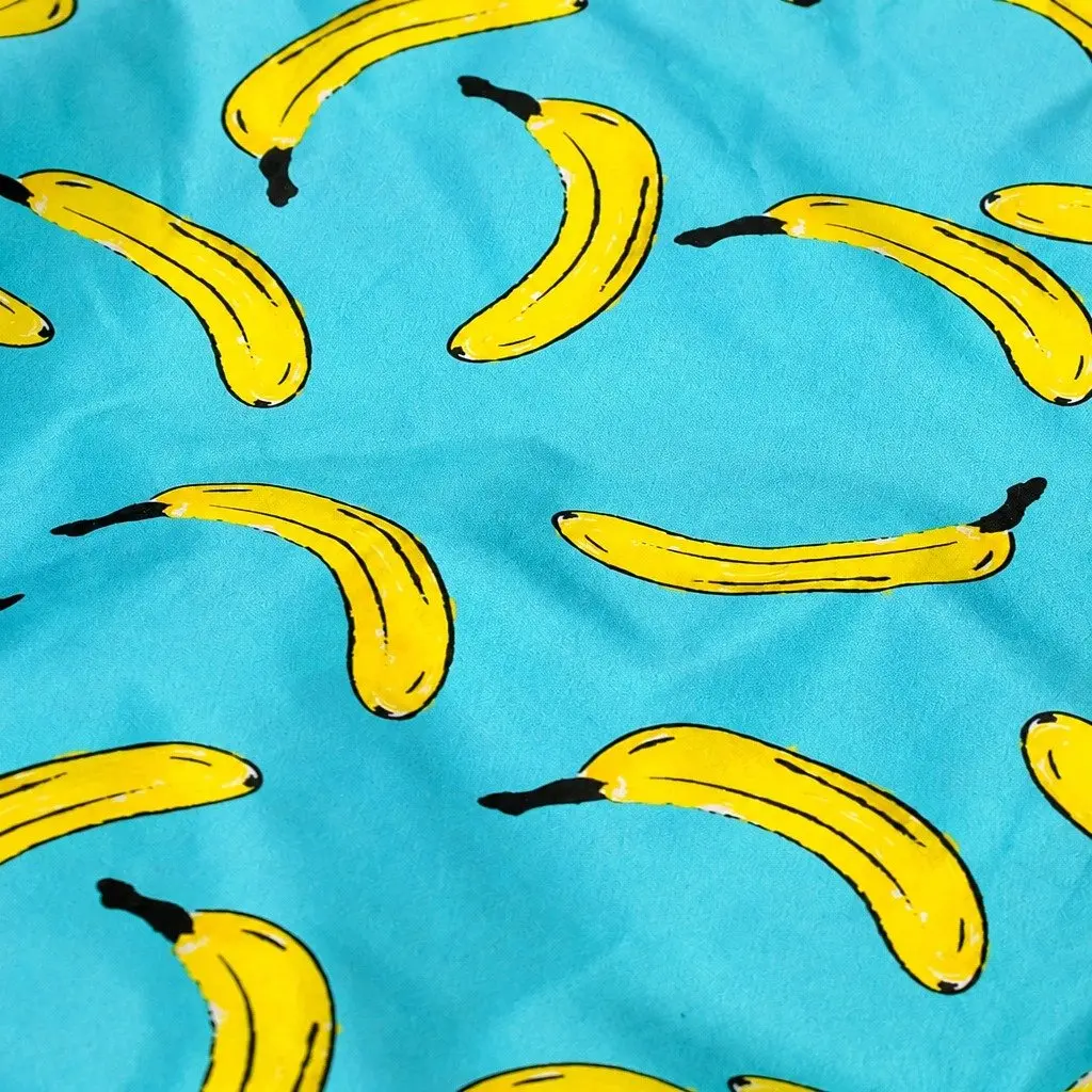 Reusable Shopping Bag Mini Banana Pattern Foldable Grocery Tote Eco Friendly