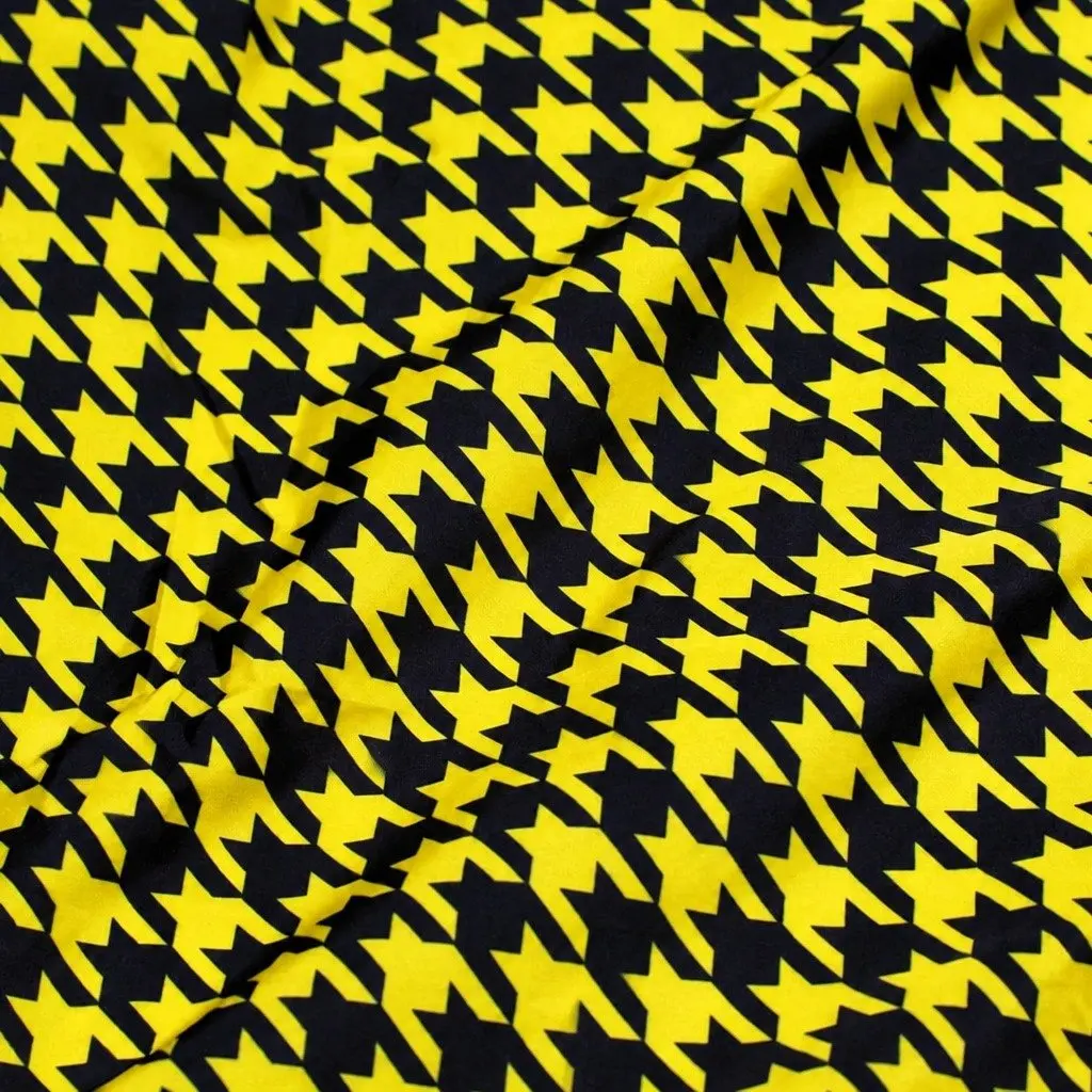 Reusable Shopping Bag Dogtooth Pattern Medium Foldable Grocery Tote