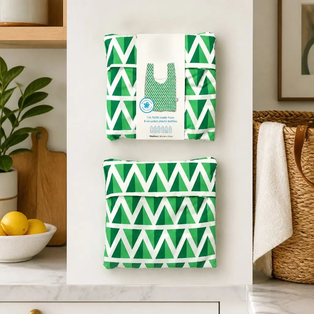 Reusable Shopping Bag Lightweight Water-Resistant Medium Grocery Tote